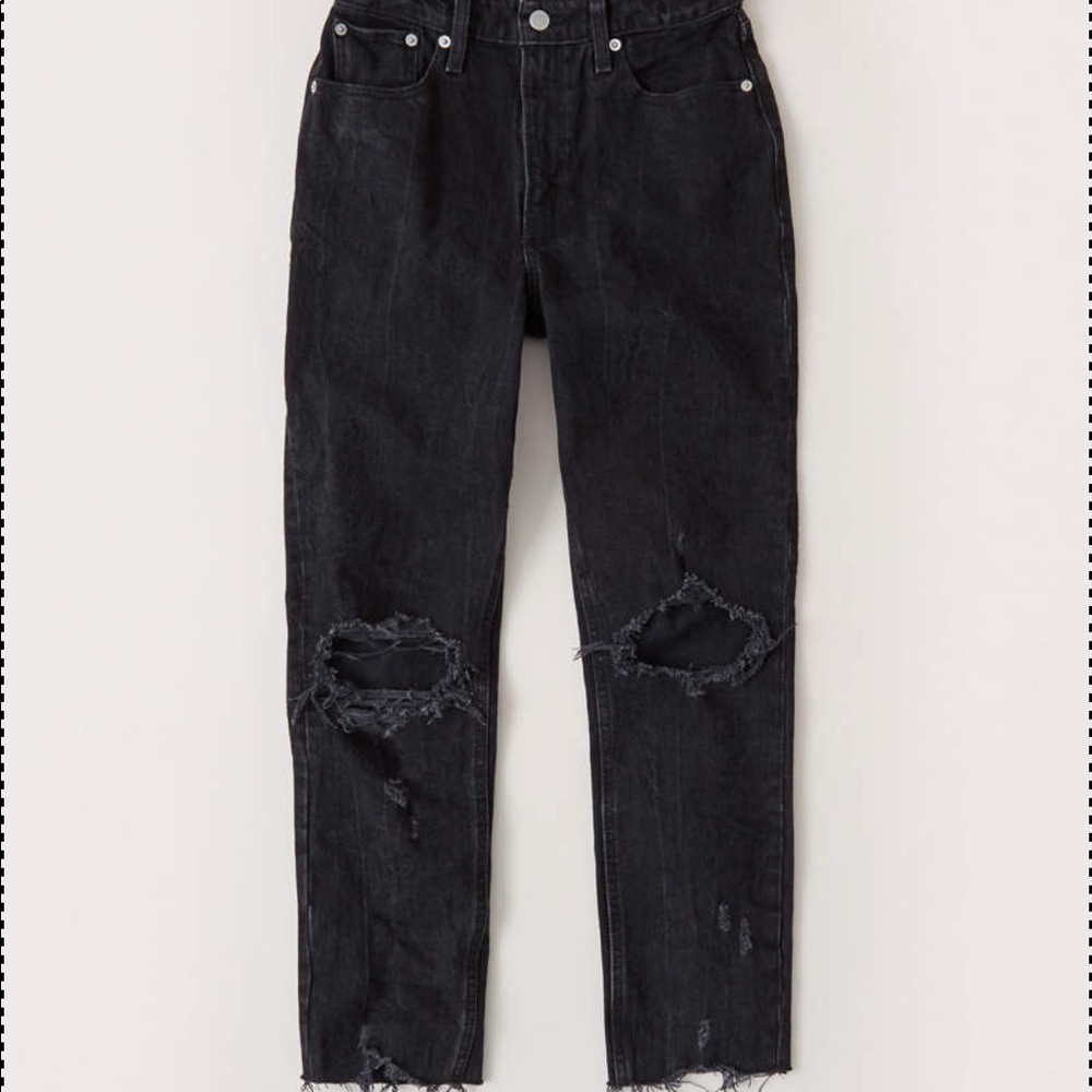 A&F High Rise Mom Jeans